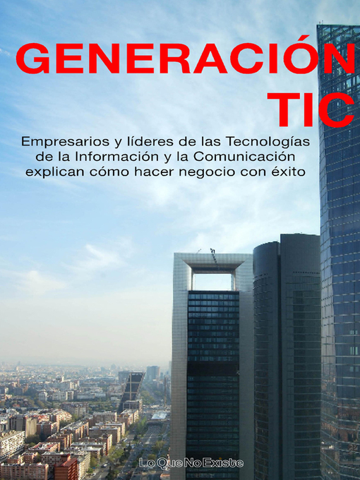 Title details for Generación TIC by Varios Autores - Available